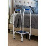 step2bed Bed Mini for Elderly with Adjustable Height Bed Step Stool for Fall Prevention - Portable Medical Step Stool Comes with Handicap Grab Bars Making it Easy to get in and Out of Bed