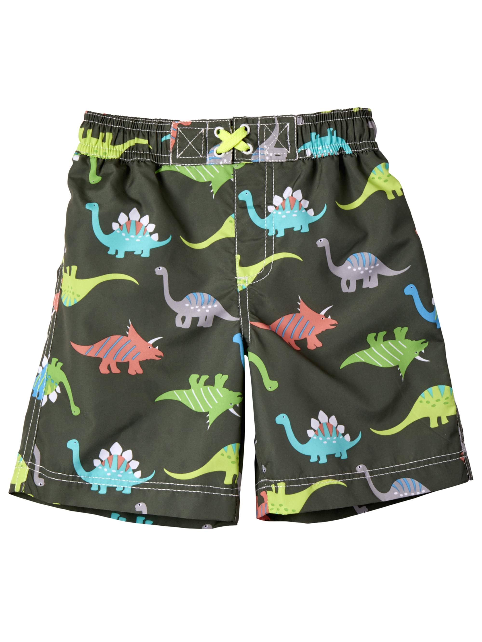 boys dinosaur swim trunks