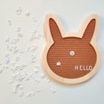 thumbnail image 2 of 1 Set Letter Board Cartoon Adorable Rabbit Changeable Wood Message Board Household Supplies, 2 of 7