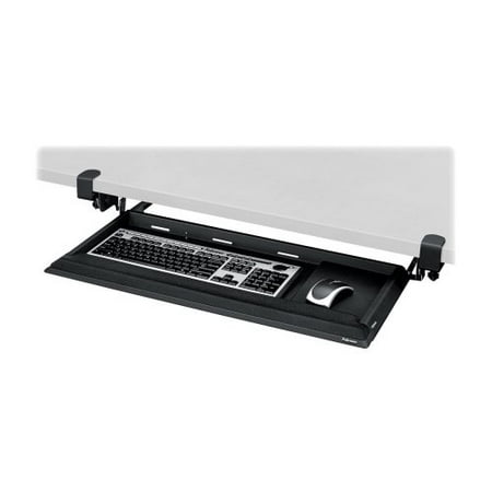 Fellowes 8038302 Keyboard Drawer w/Foam Wrist Rest 19-1/8inx19-3/4in Black