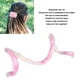 thumbnail image 3 of Corbata para el pelo con rastas flexibles soporte para cola de caballo con cierre en espiral ajustable elegante elegante color rosa para fiesta ANGGREK Otros, 3 of 8