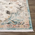 thumbnail image 6 of La Dole Rugs Traditional Persian Oriental Distressed Teal Turquoise Ivory Grey Red Orange Area Rug Living Room Bedroom Carpet Tapis 3x5 3x10 4x6 5x8 6x9 8x10 9x12, 6 of 11