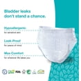 thumbnail image 3 of Veeda Natural Adult Incontinence Underwear for Men - Disposable Underwear for Bladder Leakage Protection - Adult Diapers for Men with Maximum Absorbency - Small/Medium Size - 24 Count, 3 of 8