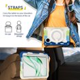 thumbnail image 6 of FJLBDE Case for Huawei MatePad Mini 8.8 Inch with 360 Kickstand, Shoulder Strap Carrying Protective Cover, Multicolor Blue, 6 of 6