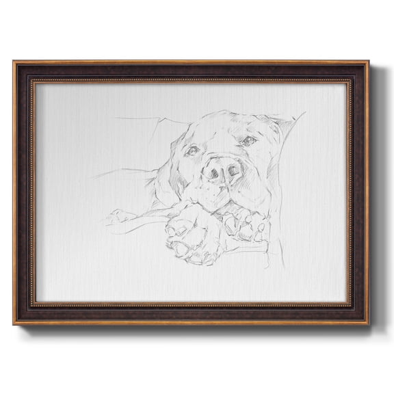 Lazy Dog I Premium Framed Canvas- Ready to Hang