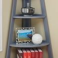 thumbnail image 4 of Danya B. Five Tier Corner Ladder Display Bookshelf - Gray Finish, 4 of 4