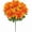 Orange, variant on 7 Lifelike Artificial Sunflower Bushes - Vibrant Purple and Pink Faux Floral Arrangements for Home Decor, Weddings, and Party Centerpieces