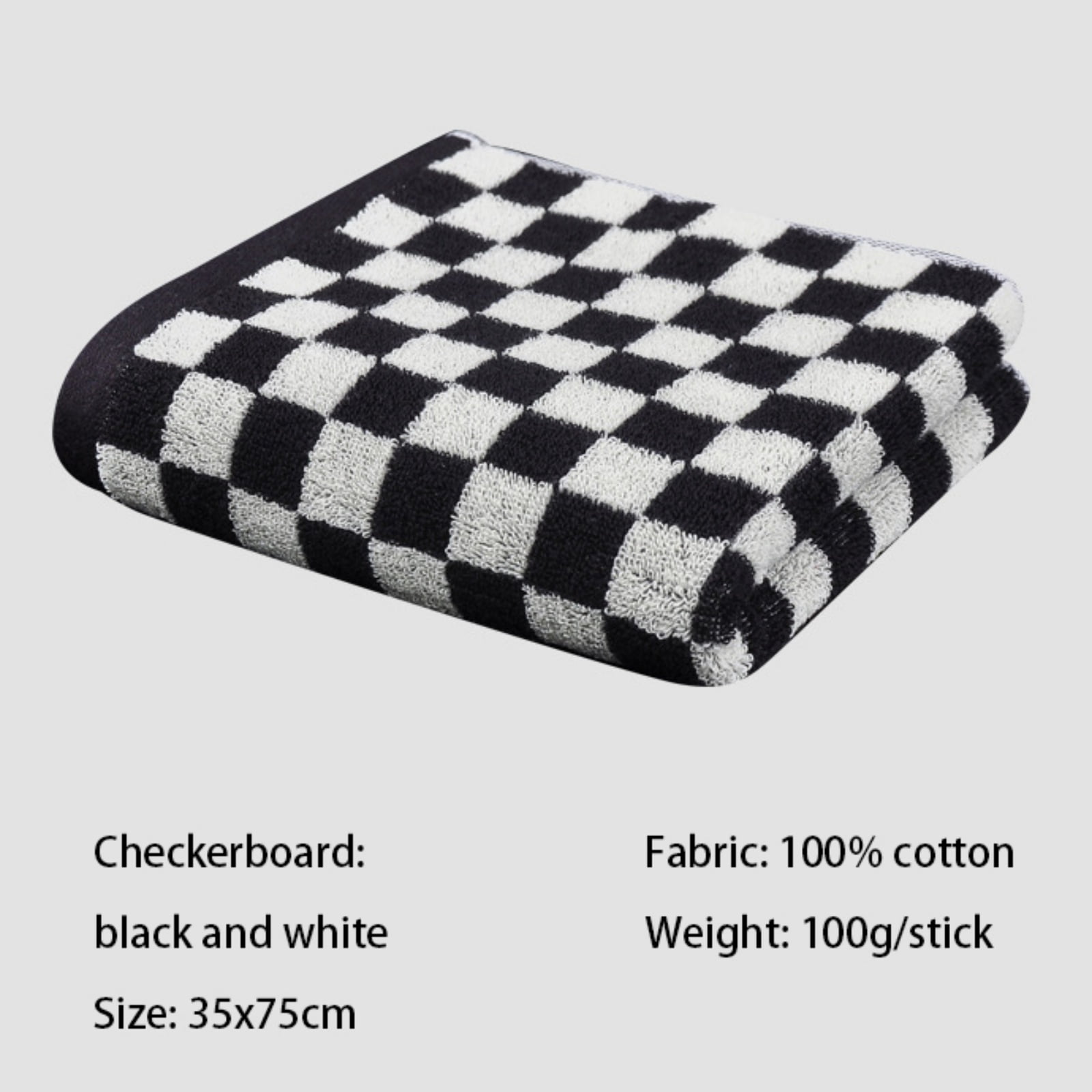 5 Pcs Checkered Large Bath Towels Bulk 13.7 x 29.5 Inch Soft Colorful Bath Towels Checkered Towels for Bathroom Spa Shower Gifting Hotel Gym Beach Pool
