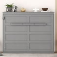 thumbnail image 2 of Newest Full Size Murphy Bed Wall Bed, Gray, 2 of 9