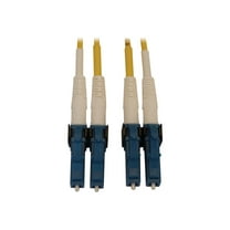 Eaton Tripp Lite Series 400G Duplex Singlemode 9/125 OS2 Switchable Fiber Optic Cable (LC/UPC M/M), LSZH, Yellow, 2 m (6.6 ft.) - Network cable - LC single-mode (M) switchable to LC single-mode (M) switchable - 2 m - fiber optic - duplex - 9 / 125 micron - OS2 - OFNR - halogen-free - yellow