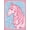Pink, Pattern 1, variant on ODIKA 4'x6' Machine Washable Non-Slip Area Rug, Equestrian Dream Handcraft Yarn Canvas Artwork High Traffic Rug, Pink, 635447
