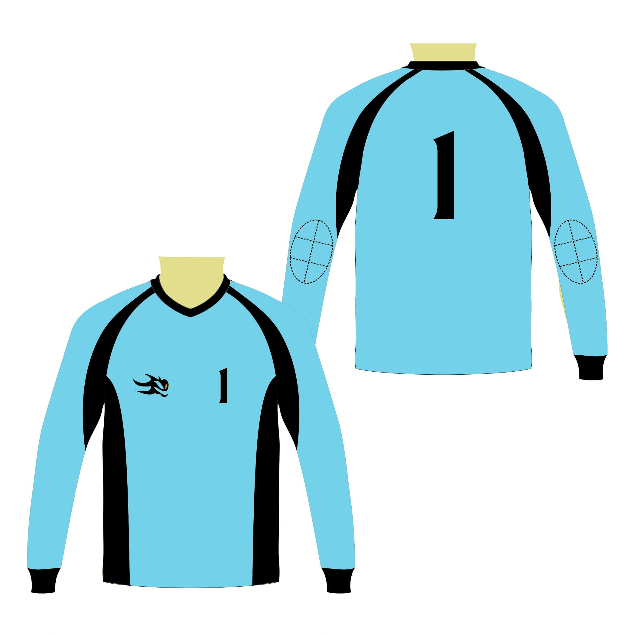 Goal Keeper Jersey by Winning Beast® suitable for Soccer games with