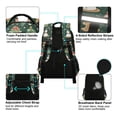 thumbnail image 4 of FORMRS Kids School Backpack Elementary Student Unisex Travel Bookbag with Reflective Stripes, Green Christmas Trees, 4 of 7