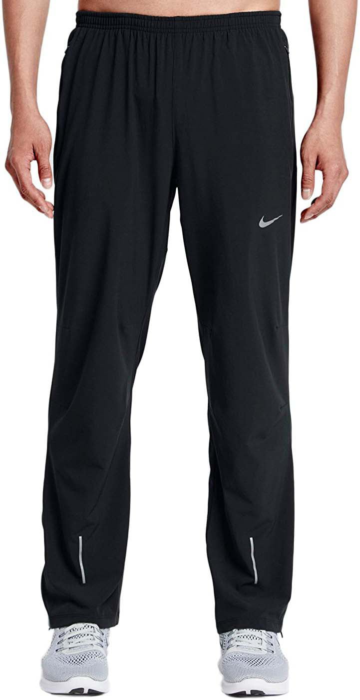Nike - Men's Dri-Fit Stretch Woven Running Pants-Black - Walmart.com ...