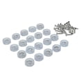 thumbnail image 4 of veasfak 20PCS Home Furniture Feet Slider Pads Screw Type Easily Install Round with Shim, 4 of 9