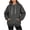 Gray, variant on Women's Winter Jacket Top Baeitkot Women's Winter Long-Sleeved Hooded Kangaroo Pocket Drawstring Casual Home Jacket Top Red XL
