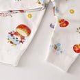 thumbnail image 6 of NOLDARES Toddler Baby Boy Fall Outfits 2 Piece Printed Long Sleeve Round Neck Sweatshirt Fleece Pants Casual Clothes Set Size:1-2 Y,Red, 6 of 6