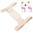 thumbnail image 3 of Cinturón corrector de postura, corrector de postura de espalda para mujeres, soporte de columna vertebral ajustable para soporte de clavícula Rojo Verde, 3 of 5