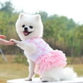 thumbnail image 2 of Dog Dress,Pet Puppy Skirt Flower Design, Cute Dog Dress Sleeveless Apparel, Breathable Skirt Girl Doggie Dress Puppy Outfits, Perfect for Daily Wear, Holidays and Taking Photos, 2 of 6
