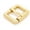 Gold, variant on Single Prong Roller Belt Buckles Square Metal Strap Belt Loop Buckle 4 pcs SCRR (1 Inch, Matte Black)