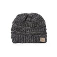 thumbnail image 2 of Bonnet d'Hiver en Tricot Doux pour Enfants - Gris Mélangé, 2 of 2