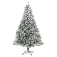 thumbnail image 1 of 7ft. Flocked Rock Springs Spruce Artificial Christmas Tree with 800 Bendable Branches, 1 of 10