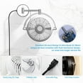 thumbnail image 5 of Wall Mount Fans with Pull Chain, 10 Inch Wall Fans Quiet Oscillating Wall-Mounted Fan, Adjustable Folding Arm, 2-Speed Plug-in Ceiling Fan for Bedroom, Living Room, Bathroom, Patio, Kitchen, White, 5 of 17