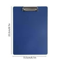 thumbnail image 3 of Beautynvta Plastic Clipboards, Clip Boards with Low Profile Metal Clip, Standard A5 Letter Size for Nurses, Teachers, Office & Classroom Use, Dark Blue, 3 of 8