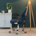 thumbnail image 6 of Removable Stretch Soft Protective Cover Office Computer Chair Covers Dark Blue, 6 of 8