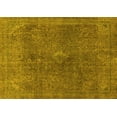 thumbnail image 1 of Ahgly Company Machine Washable Indoor Rectangle Abstract Yellow Modern Area Rugs, 8' x 10', 1 of 4