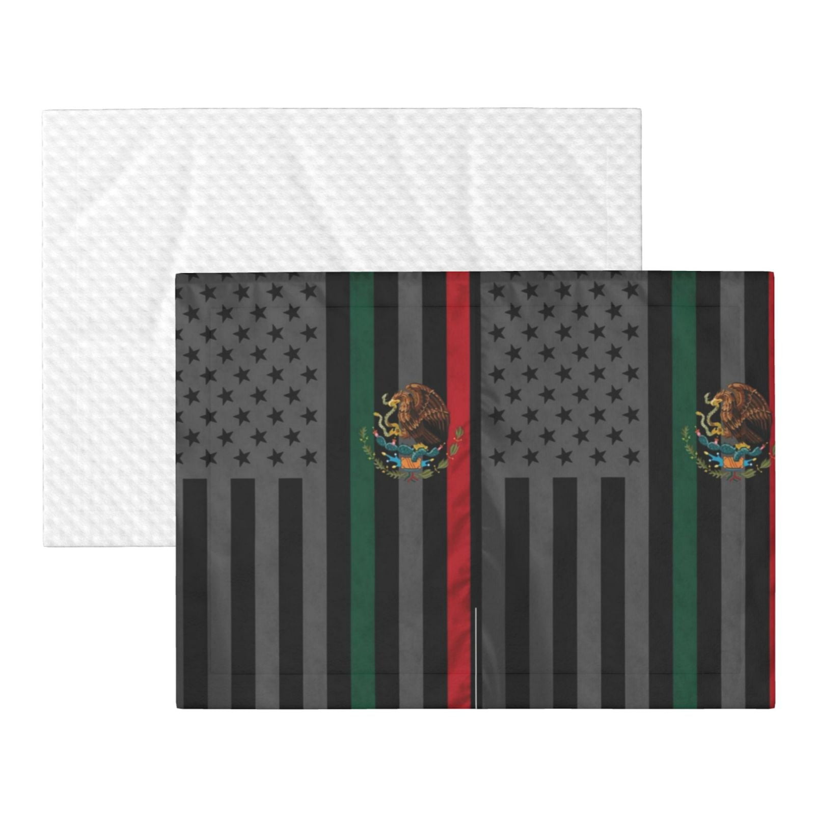 Mexico-America-Flag Dog Blanket Soft Warm Flannel Cat Blanket Great Pet Throw for Cats Puppy Small Medium Large Dog