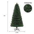thumbnail image 2 of Gymax Fiber Optic 5' PVC Artificial Christmas Tree LED Lights Metal Stand, 2 of 10
