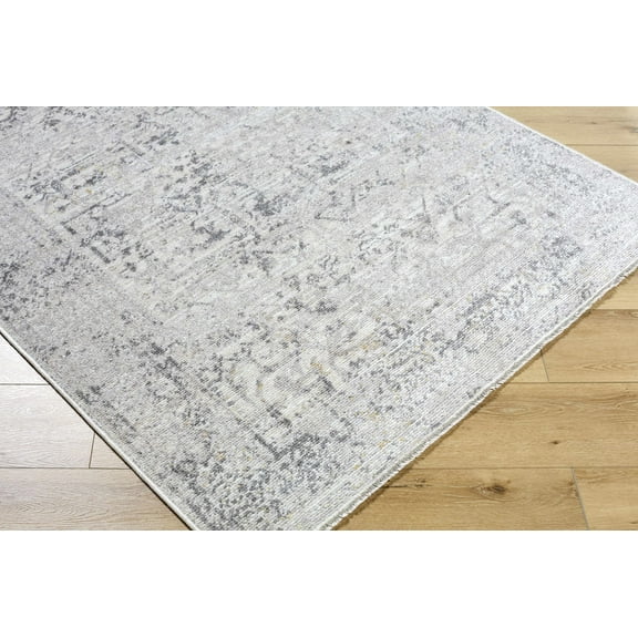 Boutique Rugs Alivia Traditional Area Rug - Medium Gray, Dove Gray, Charcoal - 5'3" x 7'
