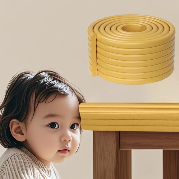 Edge Protector, Desk Edge Cushion, Extra-Wide Soft Rubber Foam Padding, Proofing Edge Corner Protectors Self Adhesive Furniture Corner Guard Bumper for Table