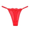 thumbnail image 1 of Catégorie de Culottes pour Femmes - Culottes String pour Femmes avec Nœud, Maille, Dentelle Transparente Pleine, Sans Coutures, Titre de Produit, 1 of 3