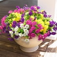 thumbnail image 3 of Artificial Flower Plant, Outdoor Decoration Colorful Morning Glory, Suitable For Front Porch Patio Planter Patio Use, 3 of 8