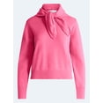 thumbnail image 5 of Free Assembly Women's and Women's Plus Cropped Crewneck Sweater with Scarf, Lightweight, Sizes XS-4X, 5 of 5
