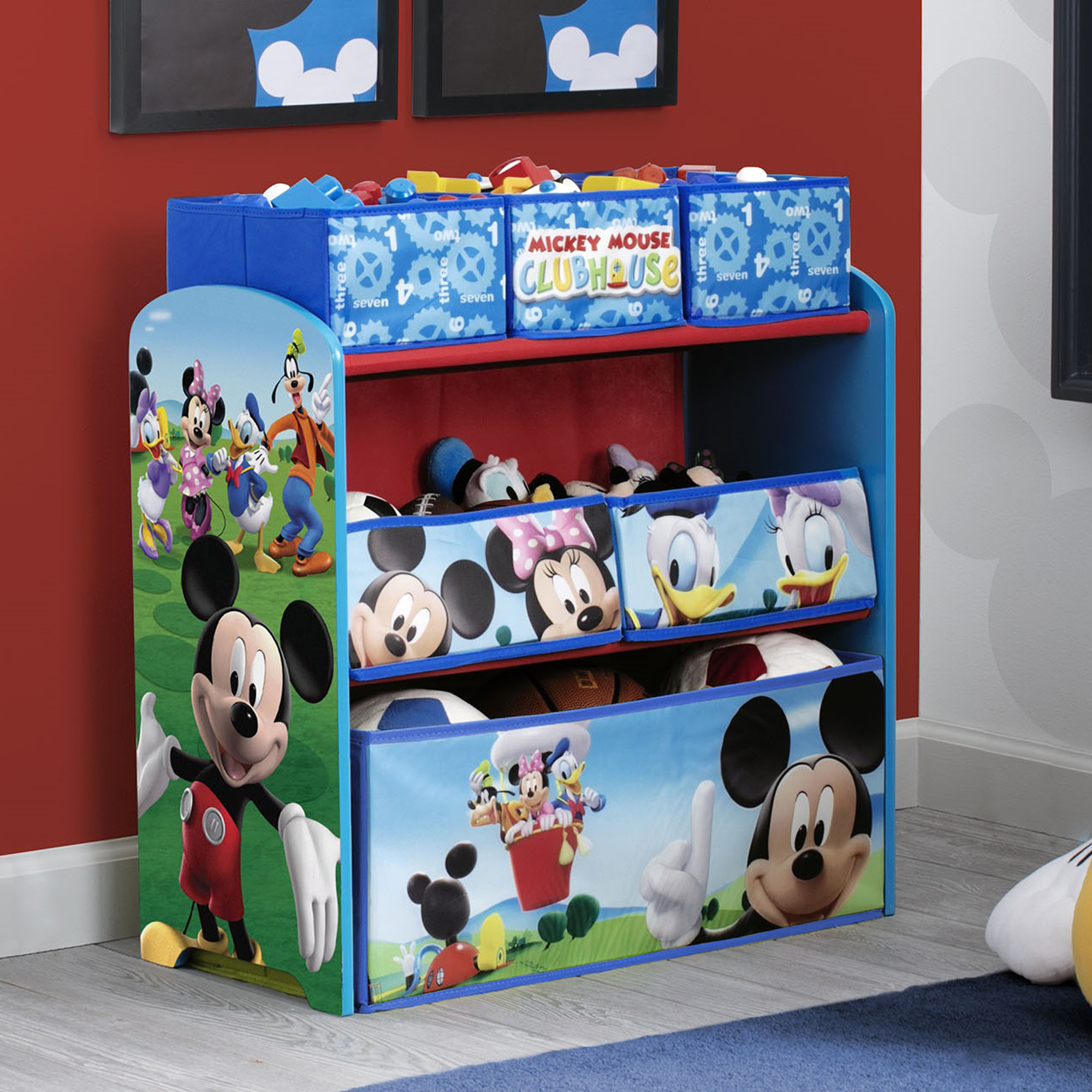 Disney Mickey Mouse Multi-Bin Toy Organizer by Delta Children - image 3 of 7