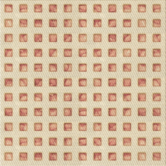 Ahgly Company Indoor Square Patterned Vanilla Gold Area Rugs, 8' Square