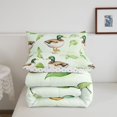 thumbnail image 5 of Manfei Flying Mallard Duck Twin Comforter Sets,Cartoon Waterfowl Bedding Set,Polkadot Reversible,2 Pieces,1 Comforter and 1 Pillowcase, 5 of 7