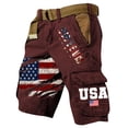 thumbnail image 2 of USA 250th Anniversary Cargo Shorts for Men Patriotic America Flag Short Pant with Multi Pockets 4th of July Military Army Trouse, 2 of 4