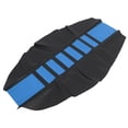 thumbnail image 1 of Universal Motocicleta Motocross Imitación Cuero Asiento Funda Azul Negro, 1 of 8
