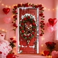 thumbnail image 4 of Steadline Valentines Day Romantic Atmosphere Door Curtain Heart Pattern Festival Party Door Decor Home Holiday Decoration Valentines Gift Christmas New Year Decoration, 4 of 7