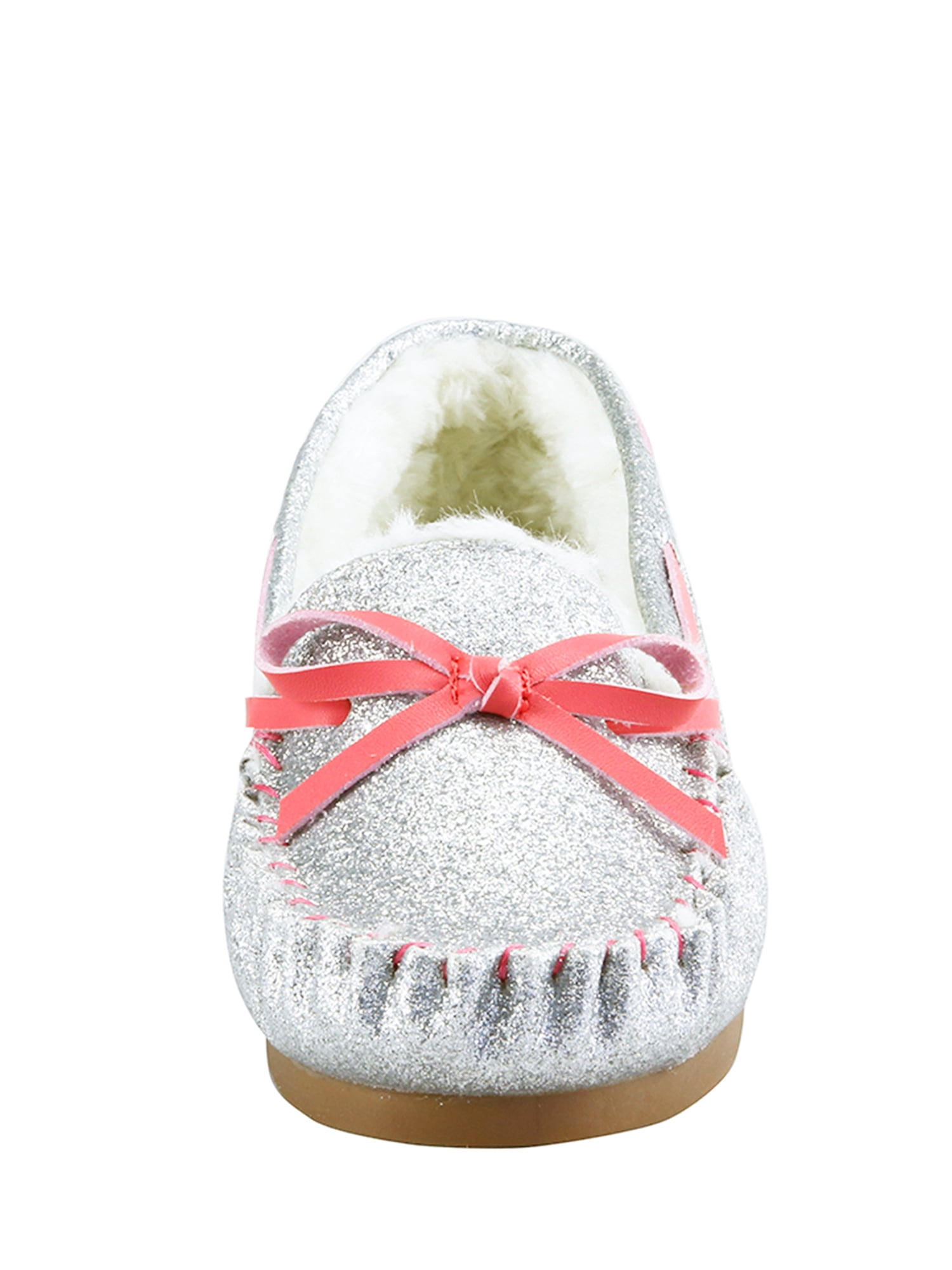 The Doll Maker Shearling Glitter Moccasin-Grape