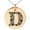 Rose, variant on Stainless Steel Letter D Initial Dotted Monogram Engraved Small Medallion Circle Charm Pendant Necklace