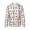 thumbnail image 1 of Balery Cute Christmas Hat Penguin A Sudadera ligera de manga larga con capucha y protección solar UPF 50+ para hombre y mujer, ideal para pesca y running-Medium, 1 of 7