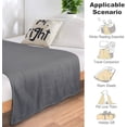 thumbnail image 4 of Custom Blanket with Photo Personalized Customized Picture Name Text Logo Blankets Birthday Anniversary Wedding Memorial Gifts for Dad Mom, Grey, 28"x36" Blankets, 4 of 5