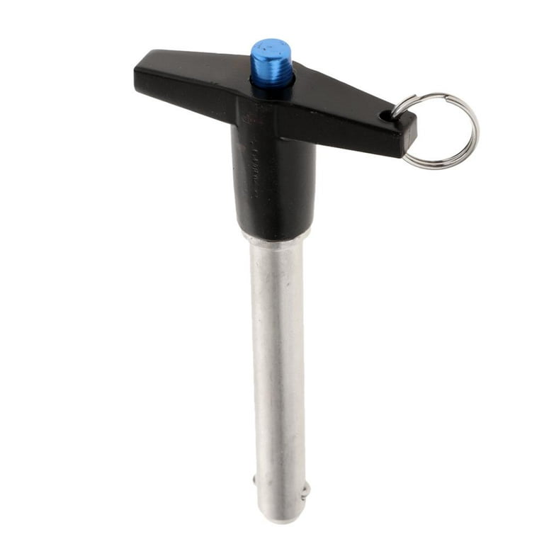 Stainless Steel Pin Locking Pin, Push Button, 1/4 inch 6mm Diameter 40mm, Size: 40 mm, Black
