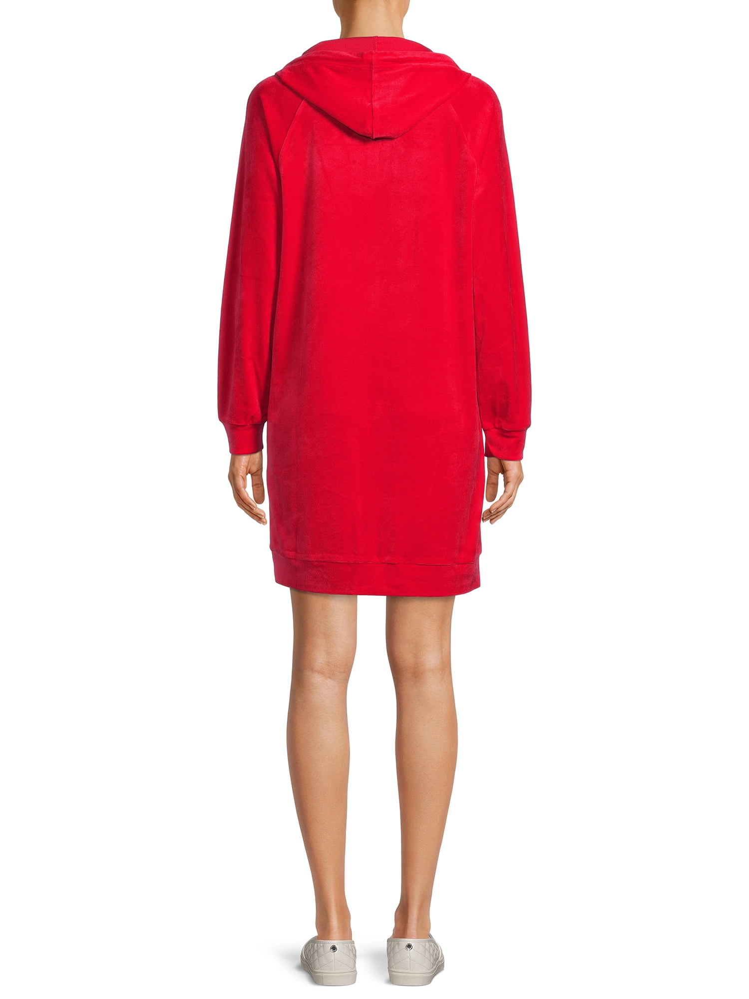 No Boundaries Juniors' Velour Hoodie 