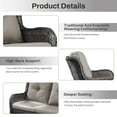 thumbnail image 4 of Bellefurn Outdoor Patio Sofa,Weather Resistant Wicker Patio 3-Seat Couch with Ottomans and Deep Seat Anti-Slip Cushion, Ideal for Porch, Poolside, Deck, 4 of 7